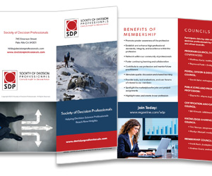 Society of Decision Professionals Brochure Design